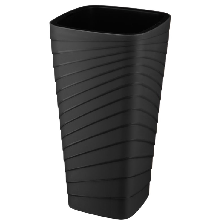 Doniczka kwadratowa TWISTA 30x56cm czarny